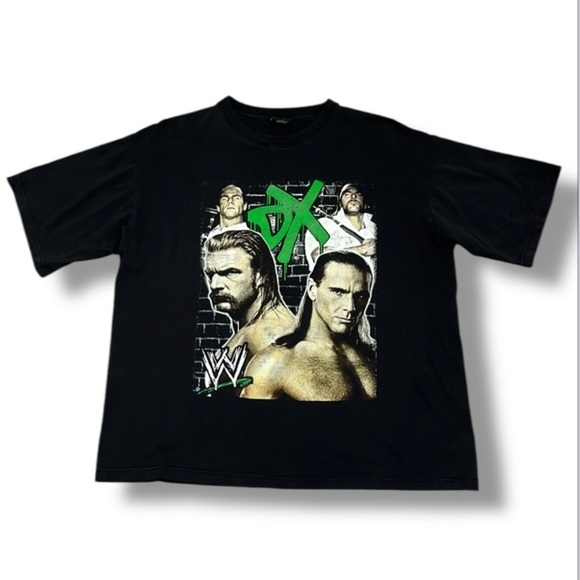 Skyland USA XL WWF Black Graphic T-Shirt DX D-Generation Shawn Michaels Triple H - Picture 1 of 16